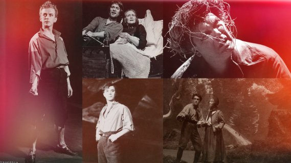 Collage med bilder fra tidligere Peer Gynt-oppsetninger