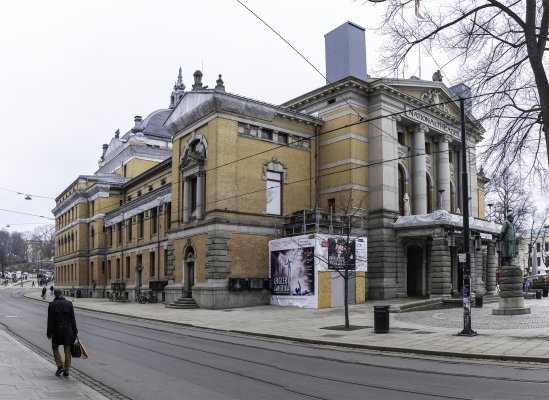 Nationaltheatret med bygningssikring